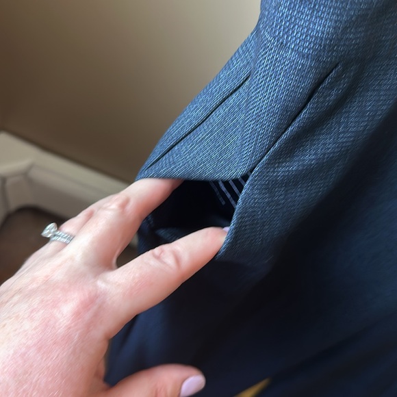 LOFT Julie (curvy) trouser in blue - Picture 6 of 8